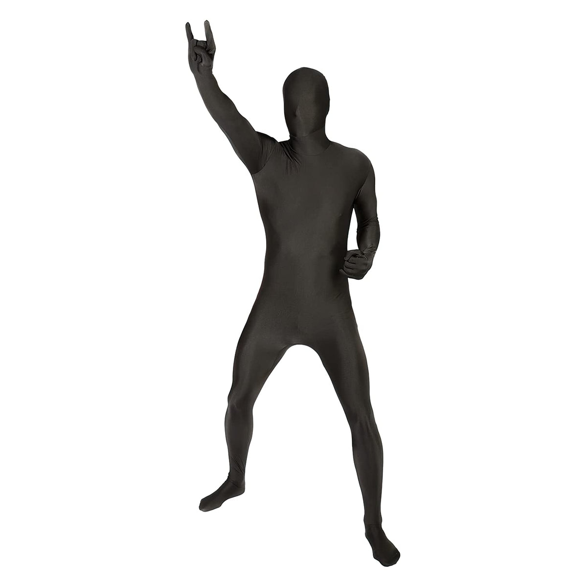 Morphsuit Full Body Costume - Black, L | Original Bodysuit for Adults & Kids | Super Stretch Suit Great for DIY Party Outfit | Halloween, Cosplay, Fancy Dress | For Men & Women