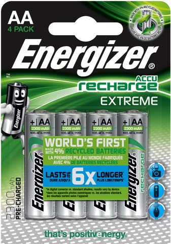 Energizer® Extreme Nickel Metal Hydride Mignon AA HR6 1.2V 2300mAh Battery (Pack of 4)