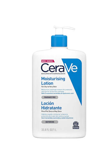 CeraVe Moisturising Lotion with Hyaluronic Acid and 3 Essential Ceramides for Dry to Very Dry Skin 1L