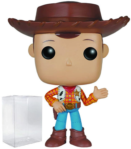 POP Disney Pixar: Toy Story - Sheriff Woody 20th Anniversary Funko Vinyl Figure (Bundled with Compatible Box Protector Case), Multicolored, 3.75 inches