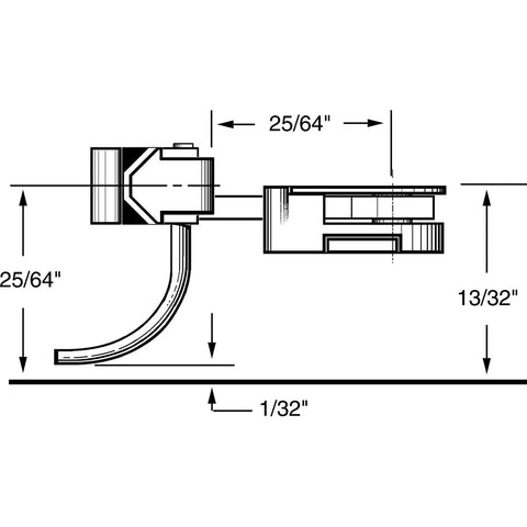 HO Body Mounted Coupler, 25/64" Underset (2pr)