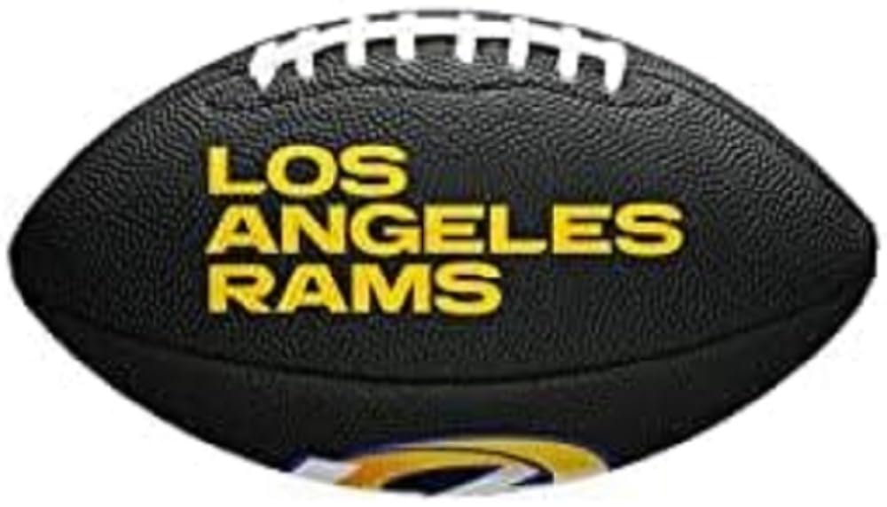 Wilson American Football MINI NFL TEAM SOFT TOUCH, Soft Touch-Blended Leather,Black