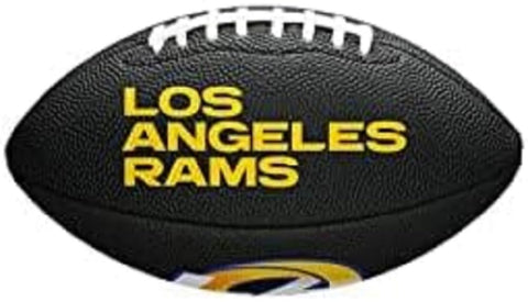 Wilson American Football MINI NFL TEAM SOFT TOUCH, Soft Touch-Blended Leather,Black