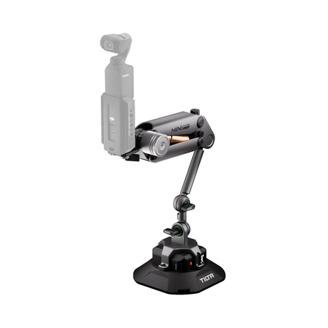 Tilta Hydra Alien Mini Electronic Suction Cup Kit, Shock-absorbing Arm Set Compatible with DJI Action 3/4, DJI Pocket 3, Insta360 X4/X3, iPhone with Khronos - Titanium Gray HDA-T15-A-TG