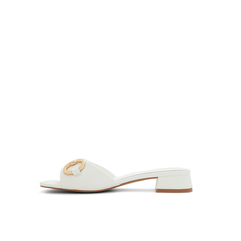 ALDO Women's Faiza Heeled Sandal, White, 5