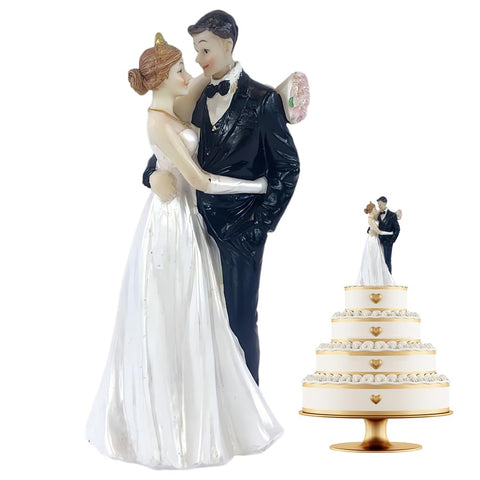 PLNVNVP Wedding Cake Toppers, Bride and Groom Wedding Cake Topper, Wedding Cake Topper, Bride and Groom Figure, Proposal, Wedding, Valentine's Day Decoration
