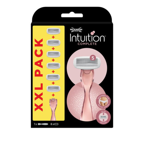 Wilkinson Sword Intuition Complete for Women's Razor with 6 Blade Refills