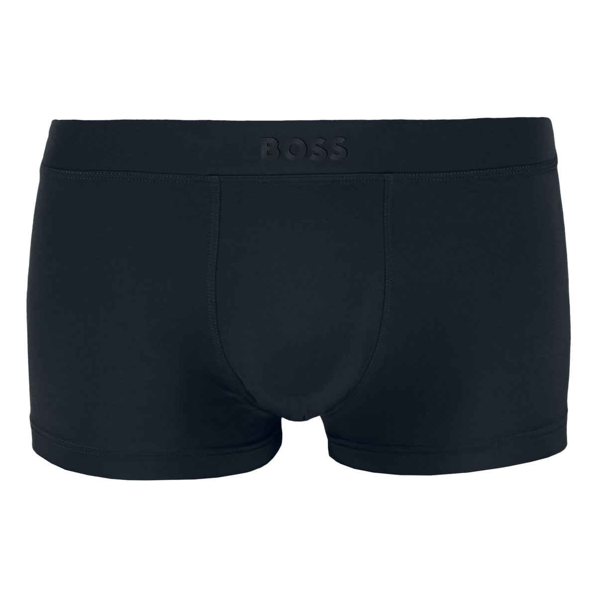 BOSS Mens Trunk Energy Logo-Waistband Trunks in Stretch Microfibre