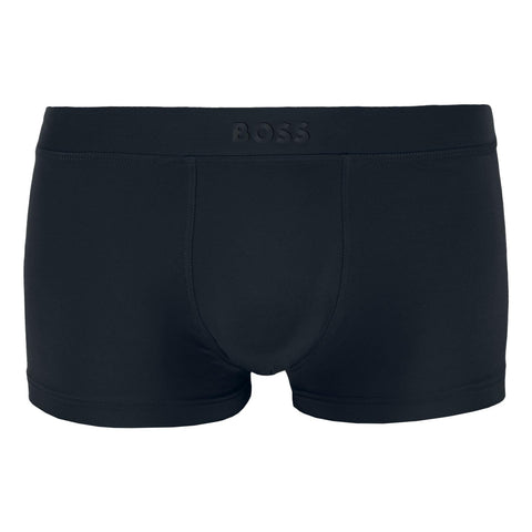 BOSS Mens Trunk Energy Logo-Waistband Trunks in Stretch Microfibre