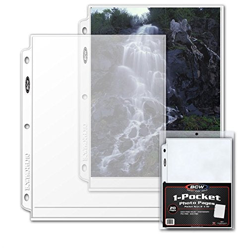 BCW 1-PROPHOTO-20 Pro 8X10 Photo Page