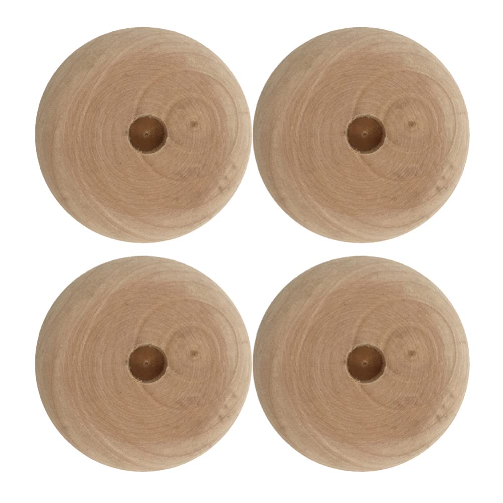 MILISTEN 10pcs Wood Wheels, Wooden Mini Wheels Toys for Crafts and DIY Toy Cars