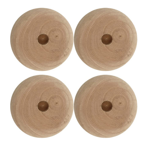MILISTEN 10pcs Wood Wheels, Wooden Mini Wheels Toys for Crafts and DIY Toy Cars