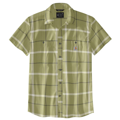 Carhartt Men's 105701 Rugged FlexÂ® Relaxed Fit Lightweight Short-Sleeve - Small Regular - Green Olive