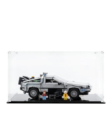 iCUANUTY Acrylic Display Case for Lego The Future Time Machine 10300, Dust-Proof Display Box for Lego 10300, Size: 16x10x10 inch (NOT Included The Model)