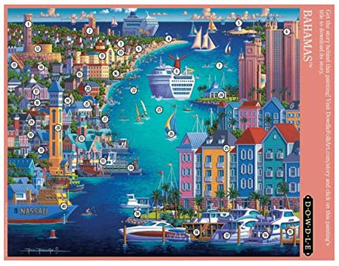 Bahamas Jigsaw Puzzle - 500 Piece, by Dowdle Folk Art, 16" x 20"