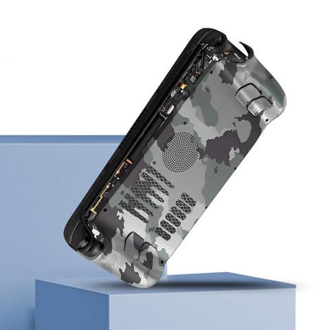 Back Plate Shell for Steam Deck, Better Heat Dissipation Back Cover DIY Edition Replacement Back Housing Case for Steam Deck Gaming Consoles (Camouflage)