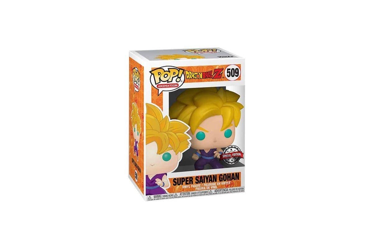 Pop Animation: Dragon Ball Z - Super Saiyan Gohan Collectible Figure, Multicolor