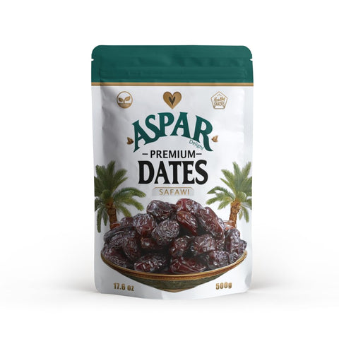 Premium Safawi Dates, 500G - Authentic Saudi Arabian Sweet & Tender Dates | Naturally Fresh, Rich in Flavor, and Perfect for Snacking, Baking, or Gifting.