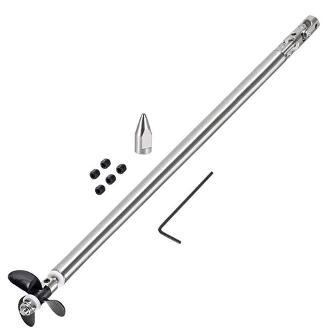 uxcell 4mm Drive Shaft, L250mm Shaft, L200mm Sleeve, D36mm Propeller, Fit for 2mm Motor Shaft