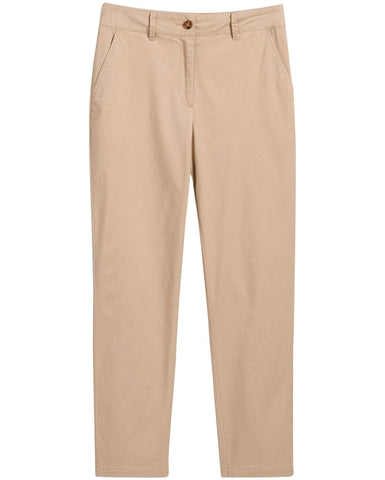 GANT Women's Slim Chinos Dress Pants, Dry Sand, 34