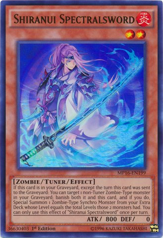 Yu-Gi-Oh! - Shiranui Spectralsword (MP16-EN199) - Mega Pack 2016-1st Edition - Ultra Rare