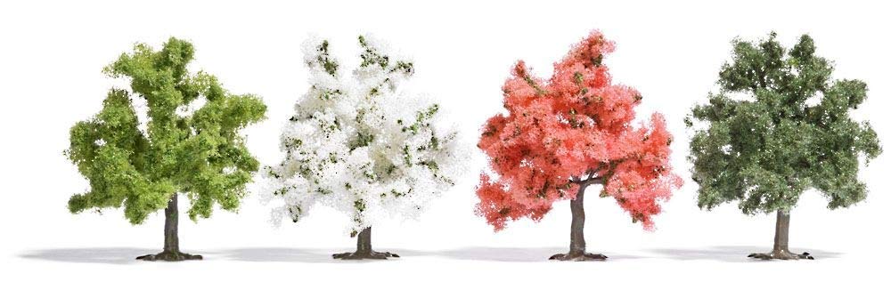 Busch 6841 Fruit Trees 4/ HO Scenery Scale Model Scenery