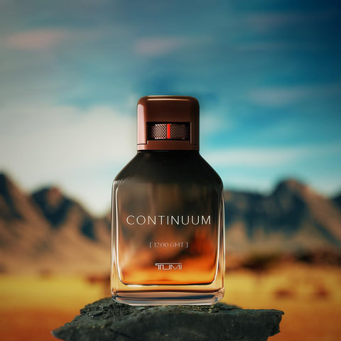 TUMI CONTINUUM [12:00 GMT] - Bold Cologne for Men with Smoky Fragrance - 3.4 oz & 1.0 oz Eau de Parfum, 6.7 oz Body Wash