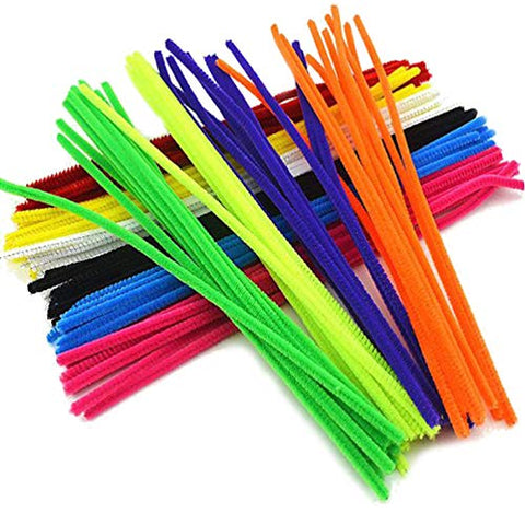 NUOBESTY 150pcs Christmas Chenille stem Christmas Art Stick Chenille Stick Kids Sparkle Cleaners Xmas Cleaner Nativity Craft Cleaner DIY Chenille Stems Child Pipeline