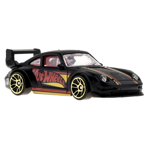 Hot Wheels Die-Cast Collectible Vehicle - 55th Anniversary Black and Gold Edition ~ Inspired by Porsche 993 GT2 Sports Car ~ 4/6