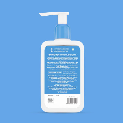 The Derma Co 2% Niacinamide Oily Skin Cleanser for Sensitive, Oily & Combination Skin 125 ml Non-Irritant | 100% Soap-Free | Non-Drying | Gently Cleanses Makeup | With 0.1% ww Salicylic Acid