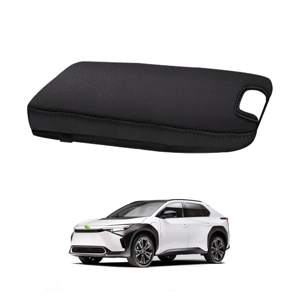 Autorder Center Console Cover for 2023 2024 2025 Toyota bZ4X /Subaru Solterra Accessories Armrest Cover Anti-Scratch Middle Console Pad Leather Armrest Protector
