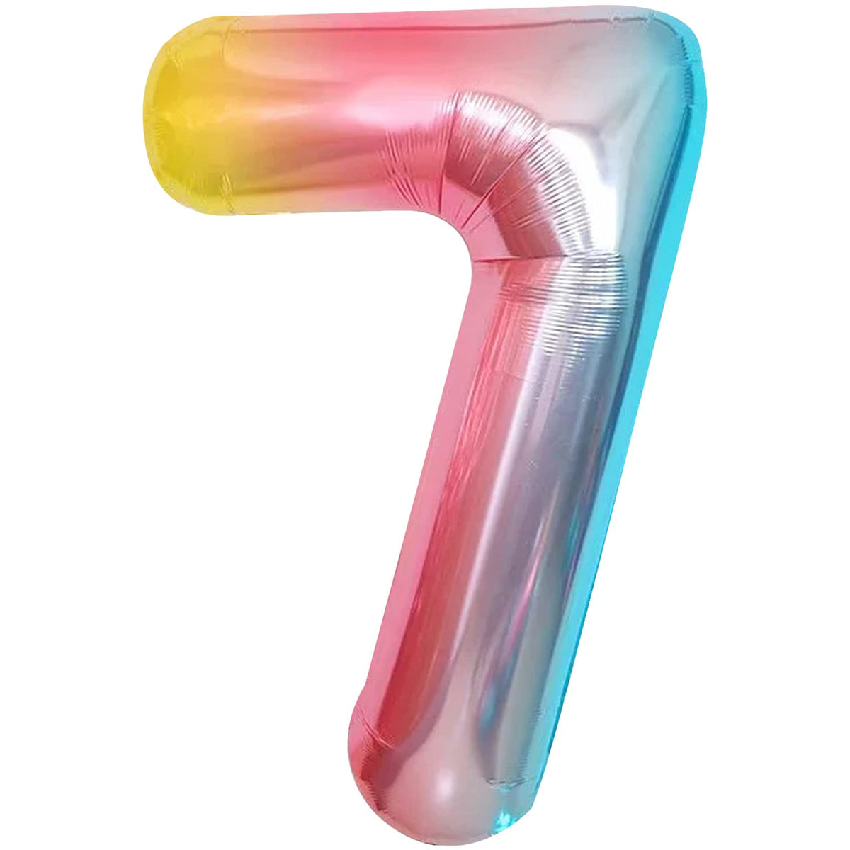 KatchOn, Giant Rainbow Number 7 Balloon - 40 Inch | 7th Birthday Balloon for 7th Birthday Decorations | 7 Balloons for Birthday | Seven Balloon Number | 7 Year Old Balloon for 7 Year Decorations