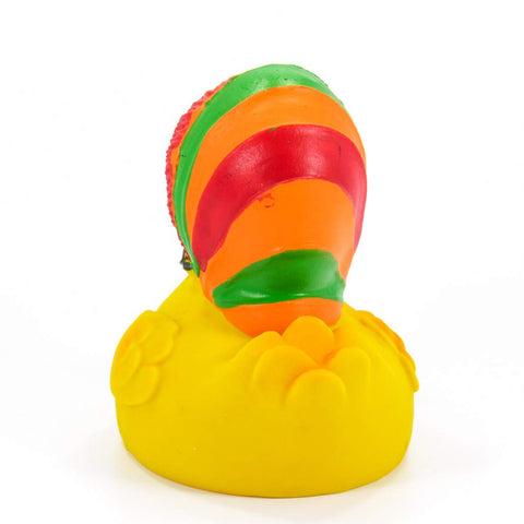 Rasta Hemp Rubber Duck Bath Toy | All Natural, Organic, Eco Friendly, Squeaker | Collectable | 3.5ÃƒÂ¢Ã¢â€šÂ¬Ã‚Â | Imported from Barcelona, Spain_AB