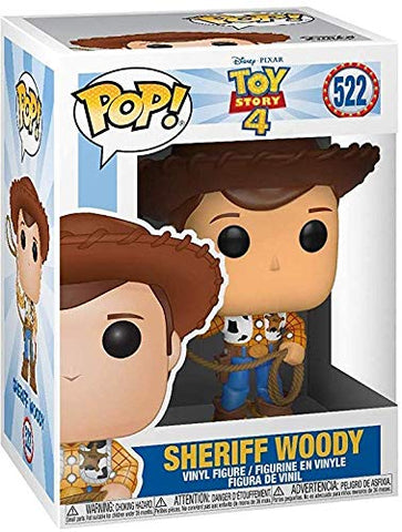 Disney Pixar: Toy Story 4 - Sheriff Woody Funko Pop! Vinyl Figure (Bundled with Compatible Box Protector Case), Multicolored, 3.75 inches