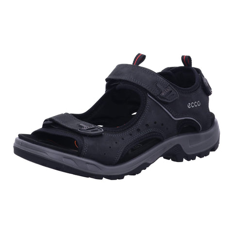 ECCO Men's Yucatan Double Side Bar Sport Sandal, Black, 14-14.5