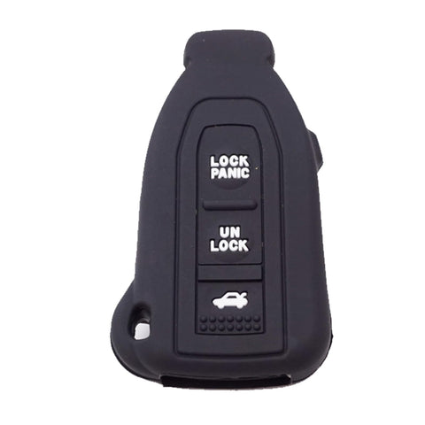 Toiumops Car Key Case for Lexus LS430 Smart Prox 2002-2006, 3 Buttons Silicone Key Case Cover Holder