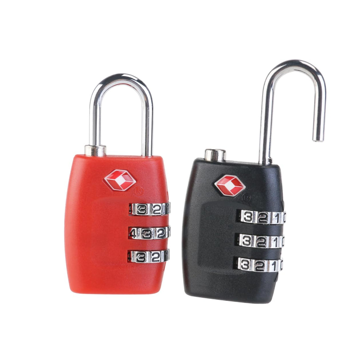 jojofuny 2pcs TSA Approved Locks for Luggage Combination Padlock Luggage Padlock Number Travel