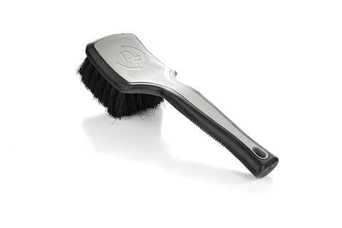 Detail Factory - ProGrip Interior Scrub Brush - Soft Bristles - Rubber Grip for Maximum Stability and Comfort - Curved Head Profile for Better Clearance - Grey
