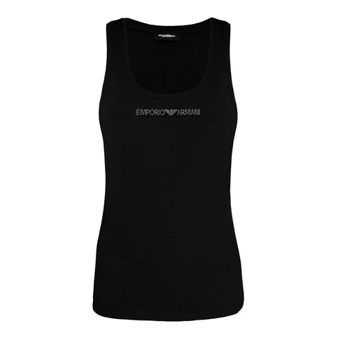 Emporio Armani Women's Tank/Camis T Shirt, Black, S UK