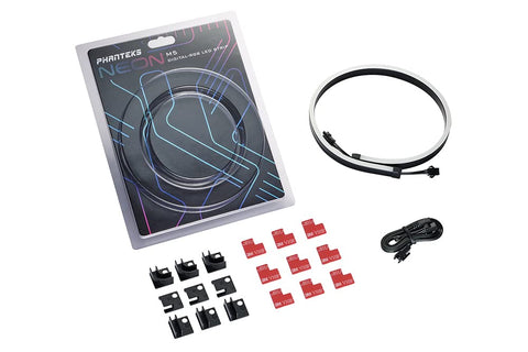 Phanteks NEON Digital-RGB LED Strip M5 (PH-NELEDKT_M5) - 1x 550mm Smooth Lighting Strip, Full-Color Range, Flexible mounting