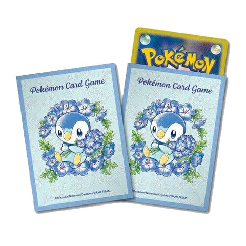 Piplup Pokemon Card Sleeves (x64 Count) - Pokemon Center Japan - Baby Blue Eyes