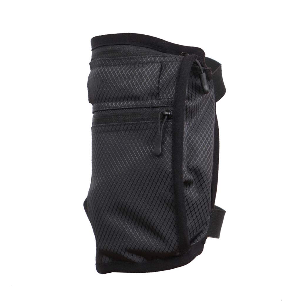 ZHIZHOU Travel Leg Money Belt Safe Card Money ID Passport Wallet Hide Bag Security for Men Women Black