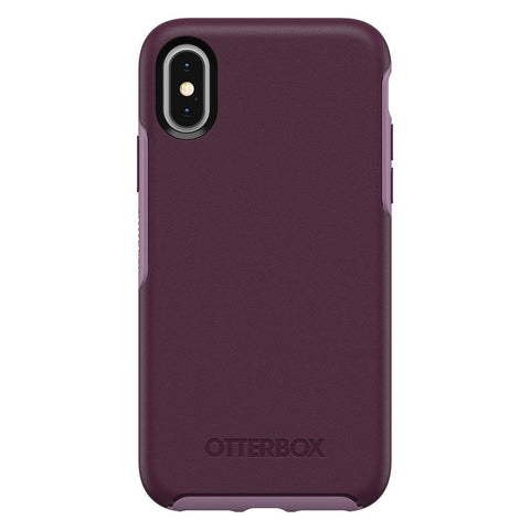 OTTERBOX SYMMETRY SERIES Case for iPhone Xs & iPhone X - Retail Packaging - TONIC VIOLET (WINTER BLOOM/LAVENDER MIST)