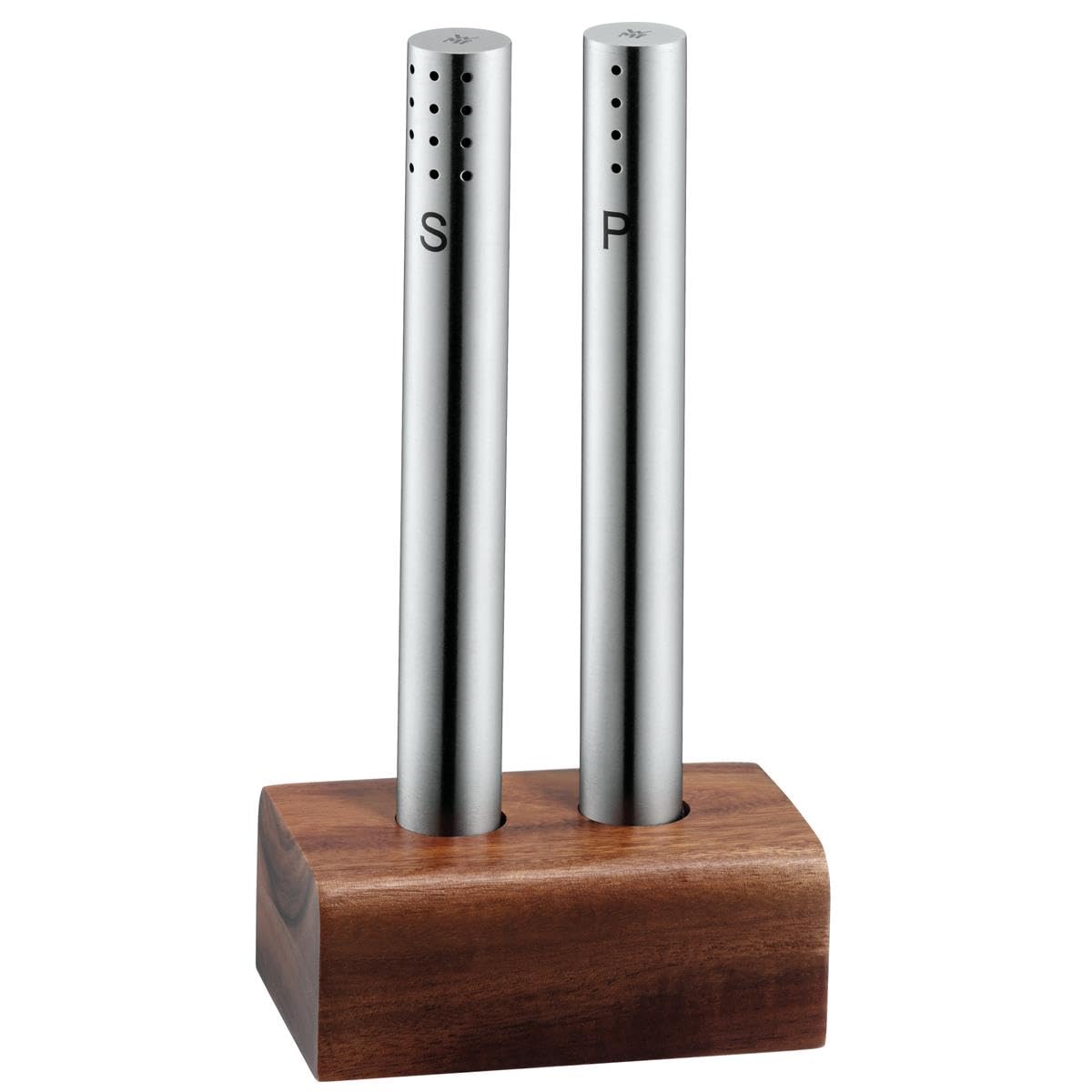 WMF Salt/Pepper Shaker Set 2-pcs, Stainless Steel, Brown, 16.1 x 22.8 x 9.1 cm