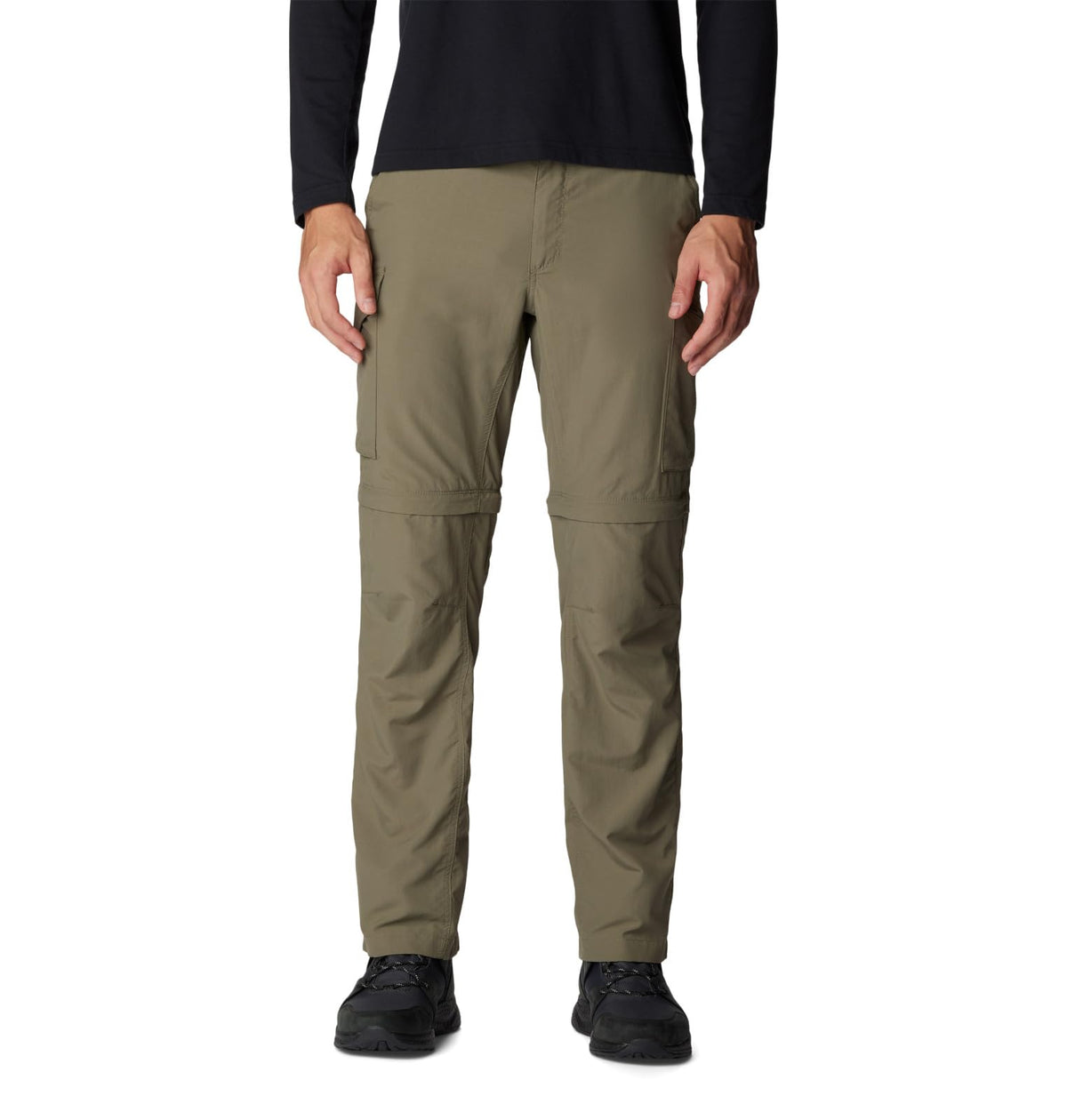 Columbia Men's Silver Ridge Convertible Pant Hiking, Stone Green, 32W x 28L