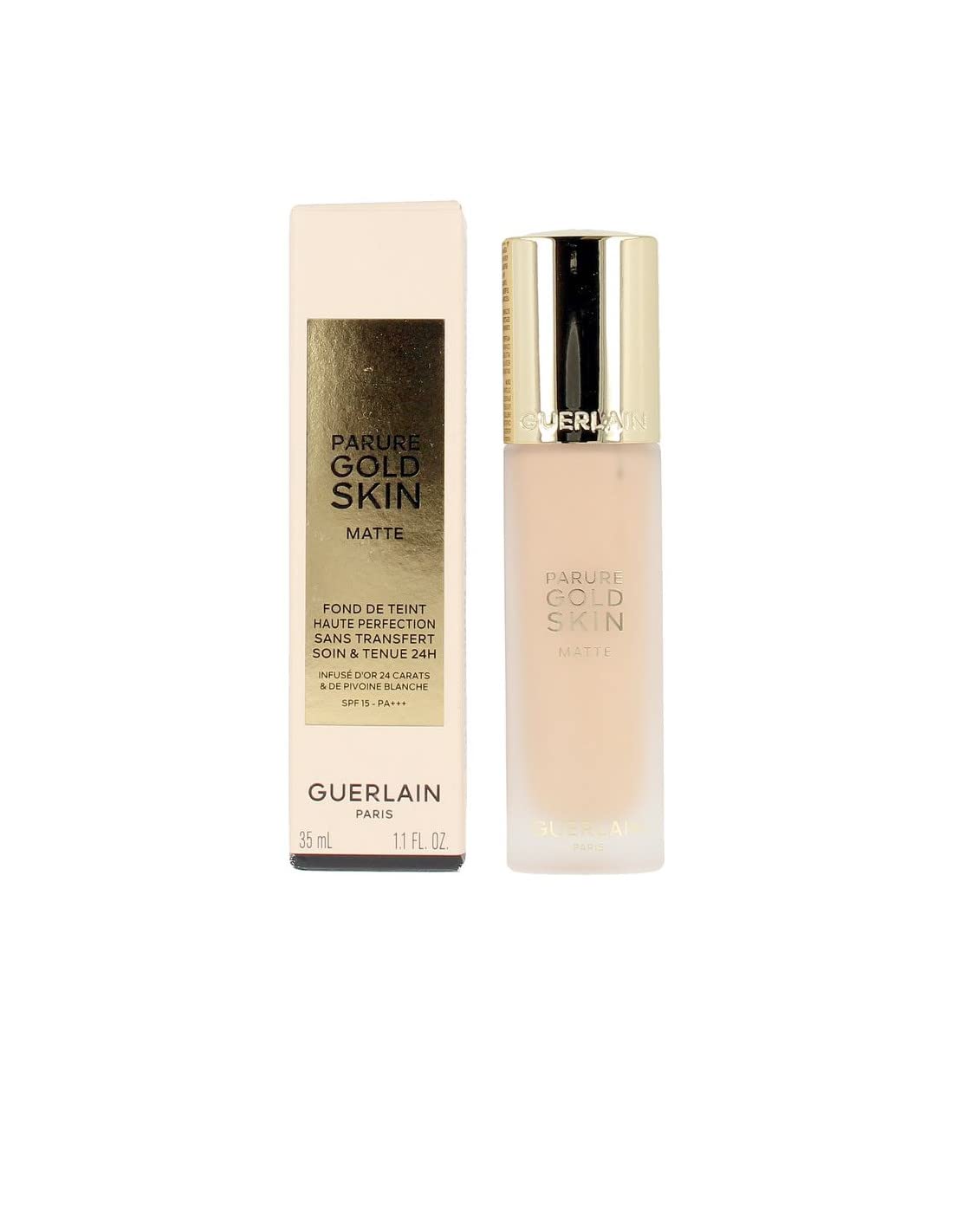 Guerlain Parure Gold Skin Matte 24H Wear No-Transfer Foundation SPF 15-1N Neutral by Guerlain for Women - 1.1 oz Foundation