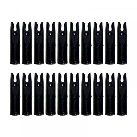DONGKER 20pcs Arrow Tails, 0.24" Colorful Plastic Arrows Nocks Insert Tail Insert Nocks for Arrows DIY Hunting Shooting