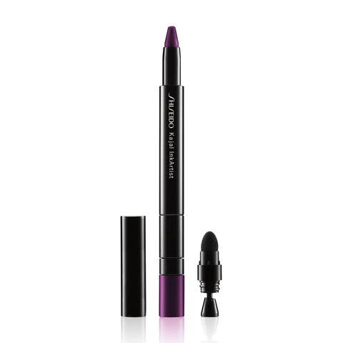 Shiseido Kajal InkArtist, Plum Blossom 05-4-in-1 Liner, Kajal, Eyeshadow & Brow Color - Smudge Resistant, Crease Proof & Waterproof - Includes Detachable Sharpener & Built-In Sponge