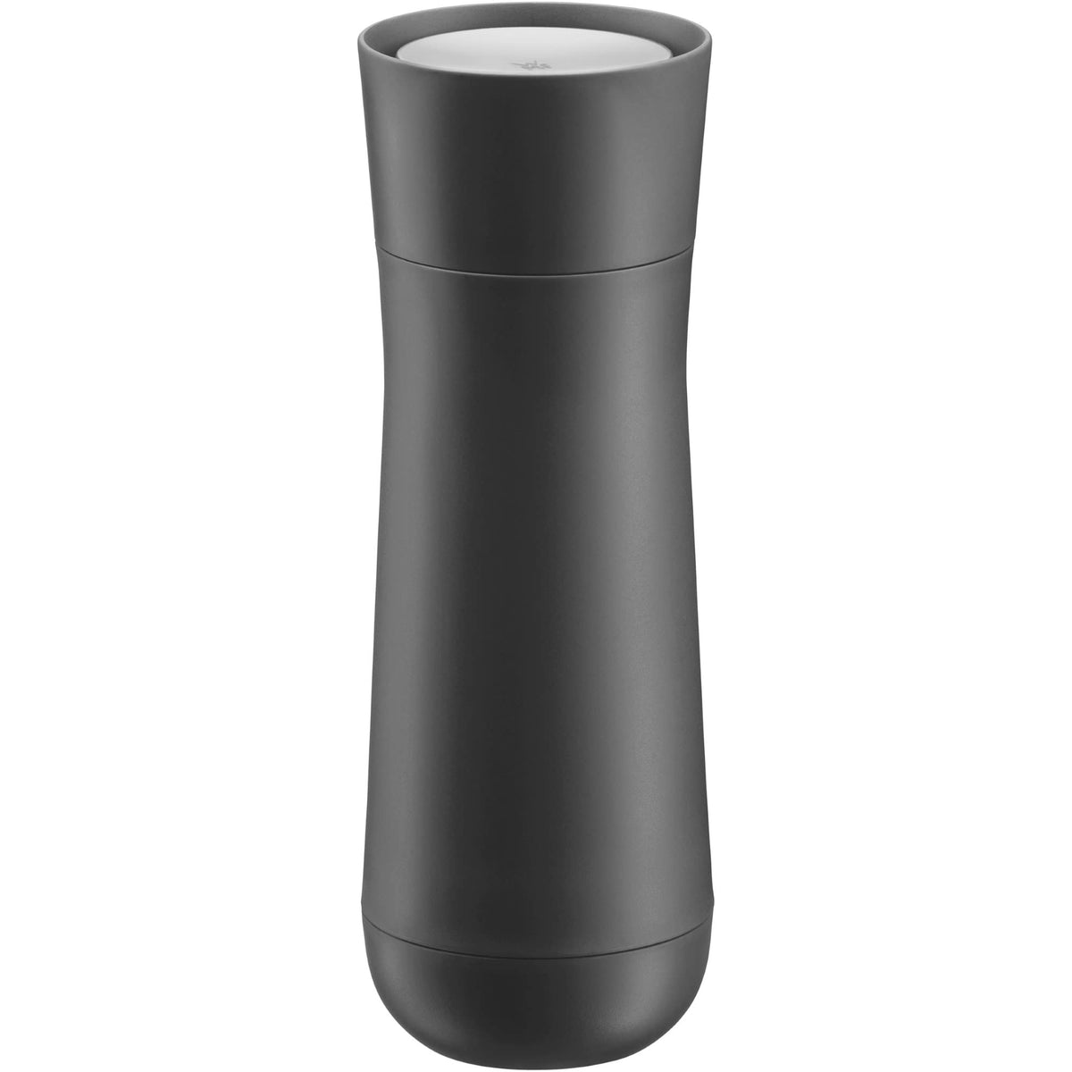 WMF Impulse Insulated Mug 350 ml, Thermal Mug with Automatic Closure, 360° Drinking Opening, Keeps Drinks Hot/Cold for 1-2 Hours, Dark Grey