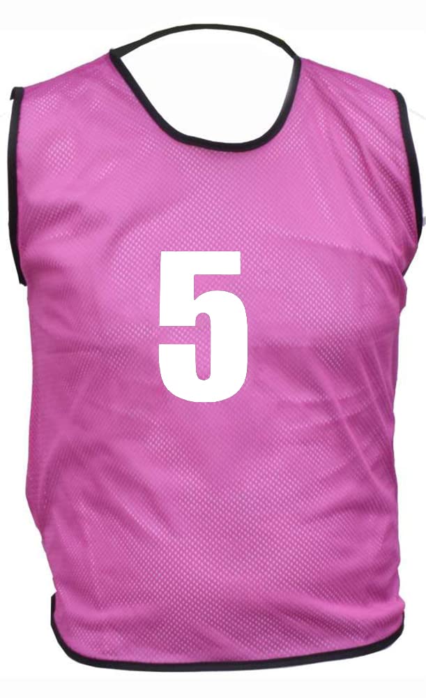 10 MESH BIBS FOOTBALL TRAINING SPORTS BIBS NUMBERED (2-11 OR number of your choice) Front/Back OR Front & Back (Purple (Front & Back), Junior (U 14's))